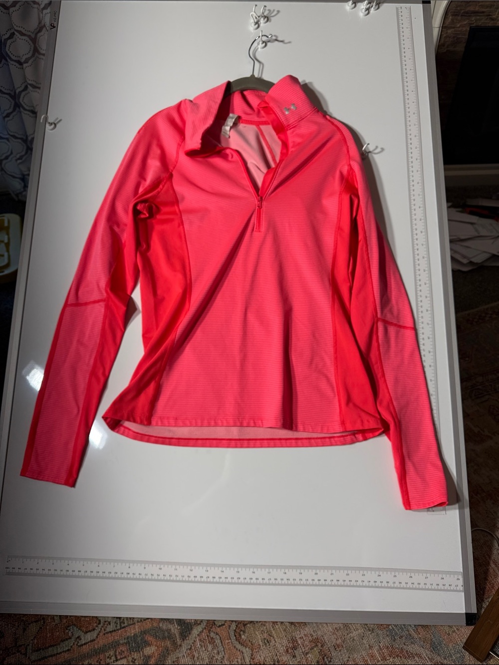 Under Armour Neon Pink Half-Zip Ski Pullover